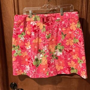 White Stag Floral Pink and Green Skort